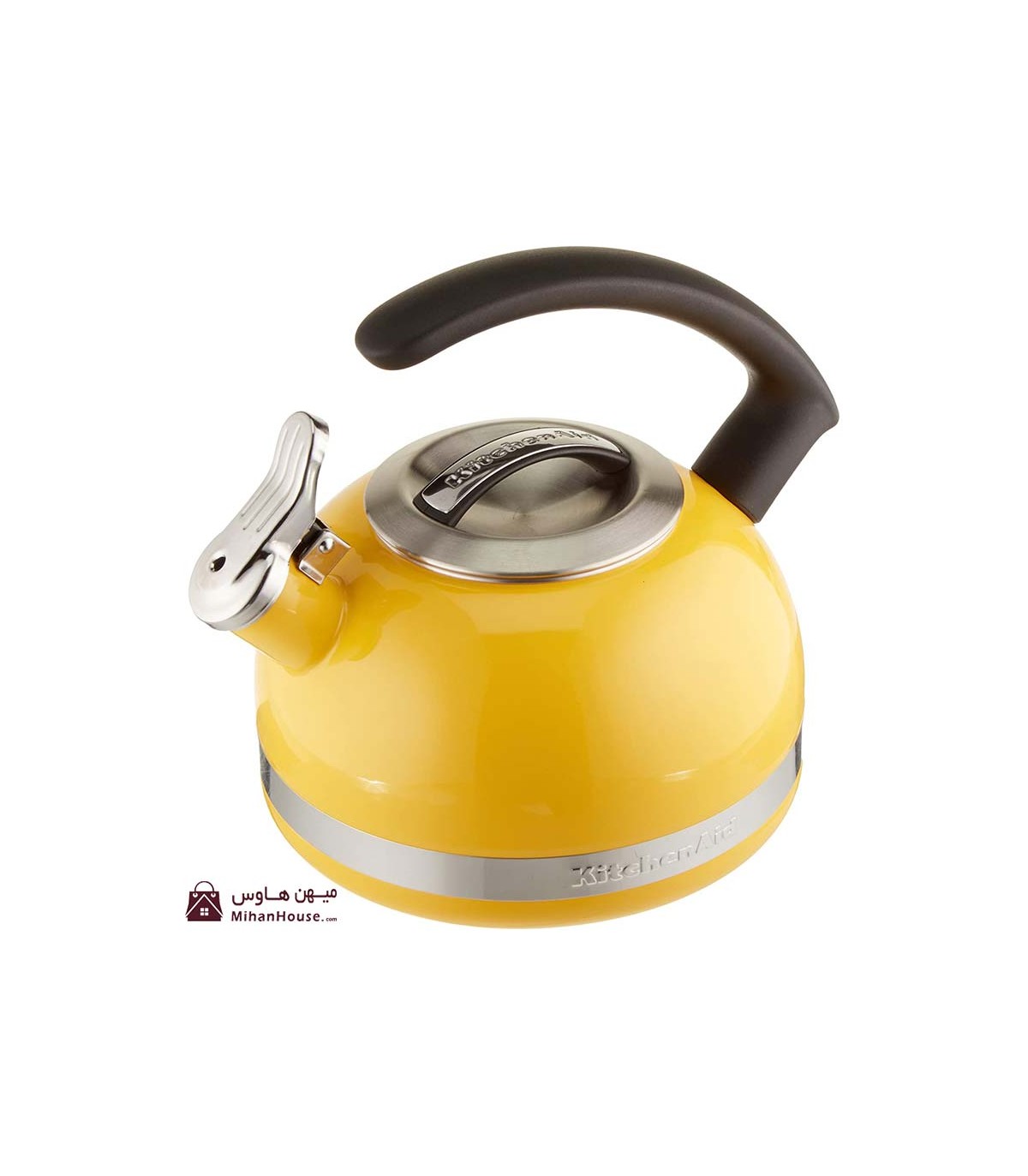 cobalt blue whistling tea kettle