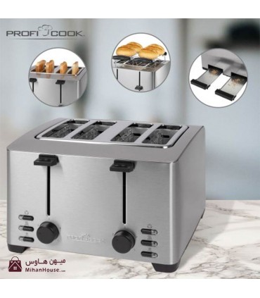 توستر 4 تایی پروفی کوک مدل PC-TA 1073