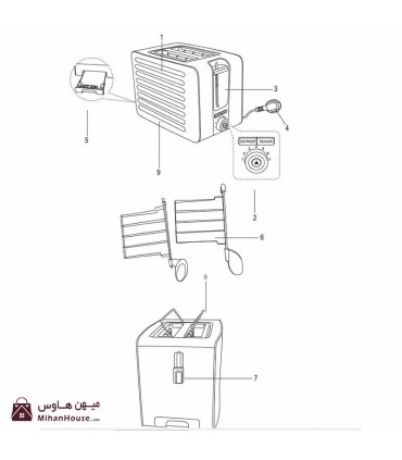توستر پروفی کوک مدل PC-TAZ 1110