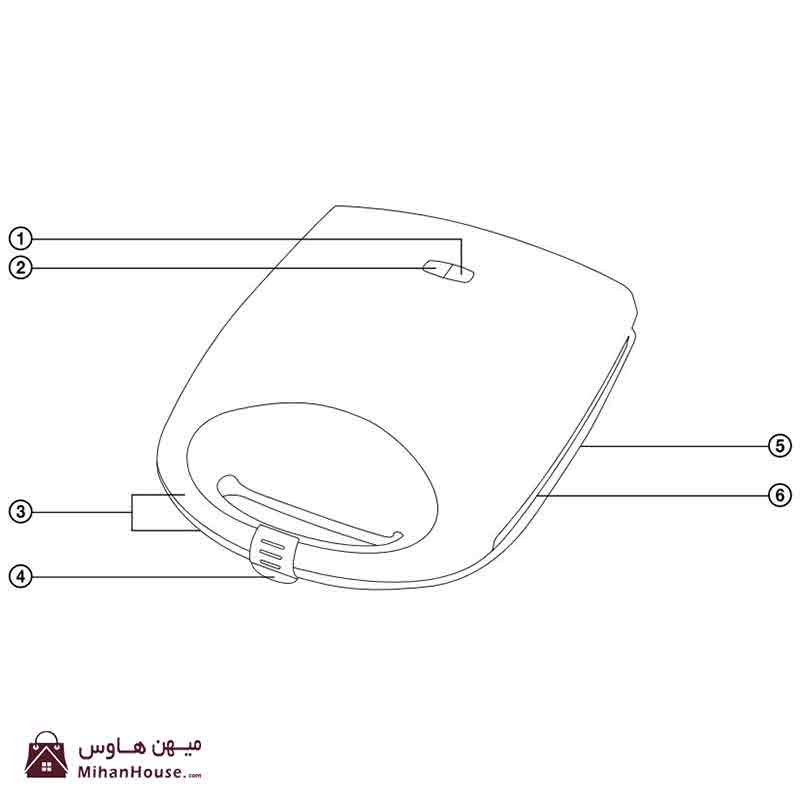 ساندویچ ساز 8 تایی سنکور مدل SSM 8700WH